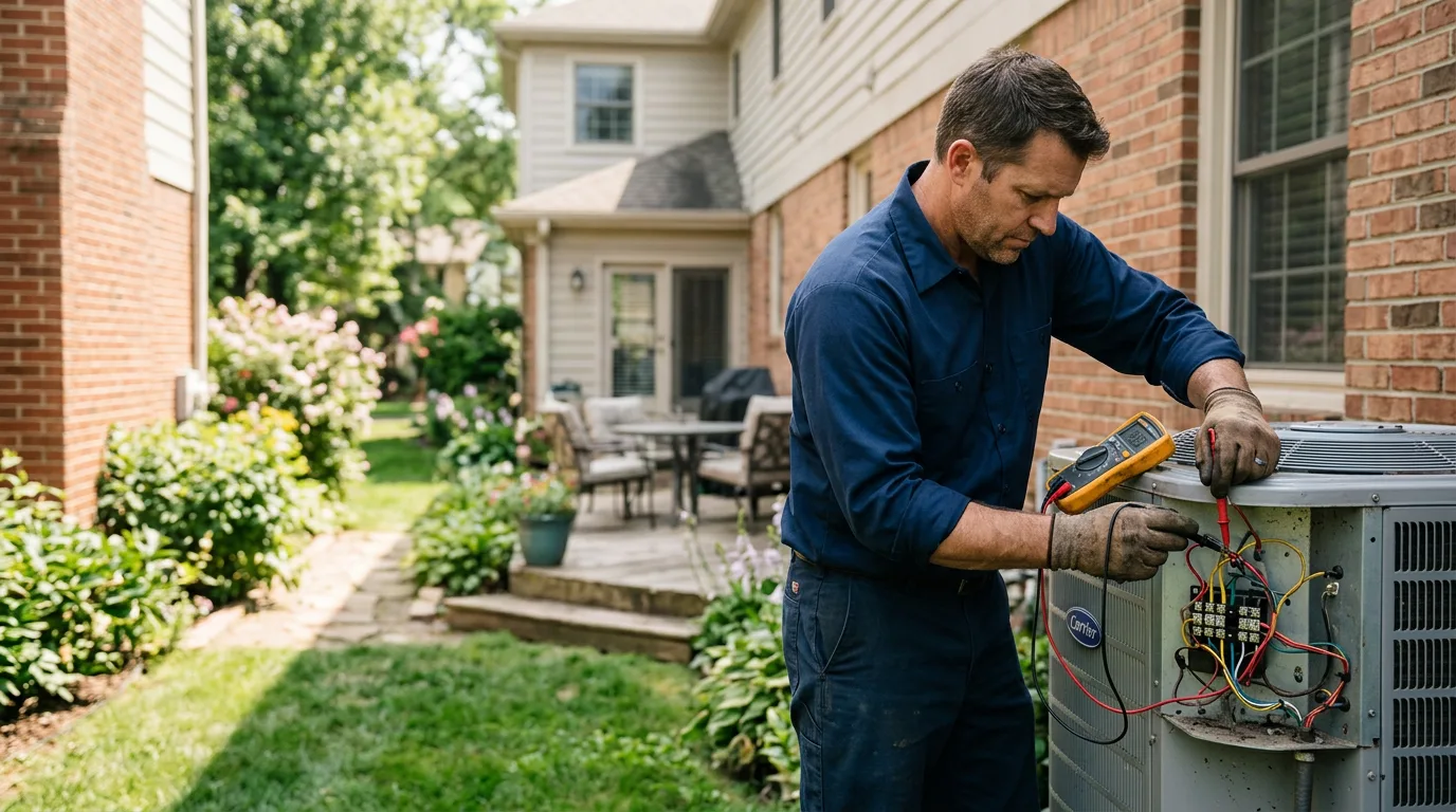 HVAC technician working near Catasauqua, PA